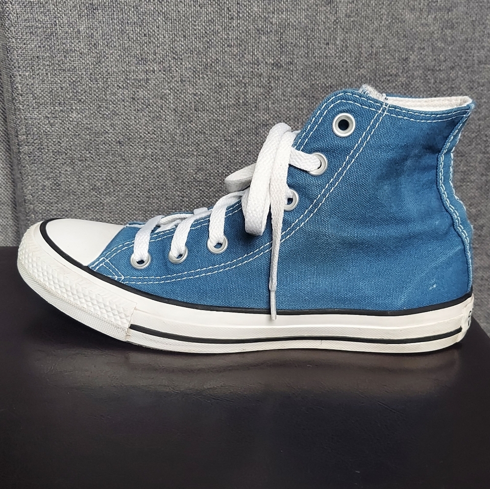 Converse Chuck Taylor All Star Hi Top Blue Womens 7 - Picture 5 of 10
